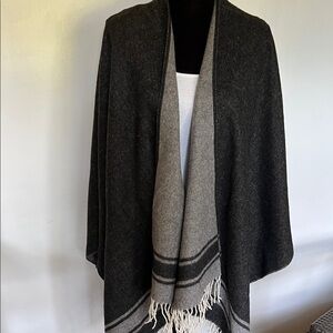 Eileen Fisher Reversible Serape Poncho